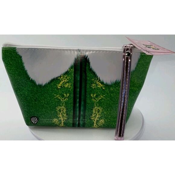 BUDDY Christmas Elf Green White Makeup Cosmetic Zip Bag I Heart Revolution NWT - Picture 2 of 6